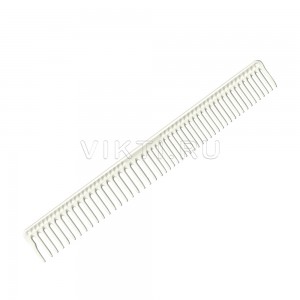 Расческа для стрижки с длинными круглыми зубьями для длинных тонких волос jRL 229мм J306 белая