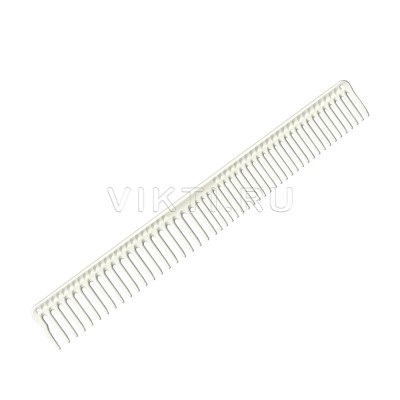 Расческа для стрижки с длинными круглыми зубьями для длинных тонких волос jRL 229мм J306 белая
