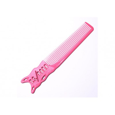 YS-239 (розовая) Расческа редкозубая для тушевки 205 mm