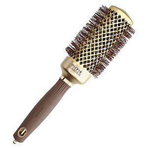 Термобрашинг для волос Olivia Garden EXPERT BLOWOUT SHINE Wavy Bristles Gold&Brown 45 мм ID2050